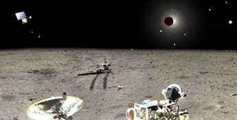 Spacecraft Lunar Eclipse